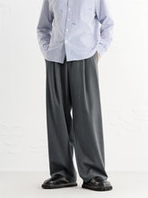 Men's Grey Relaxed Tapered Suit Pants